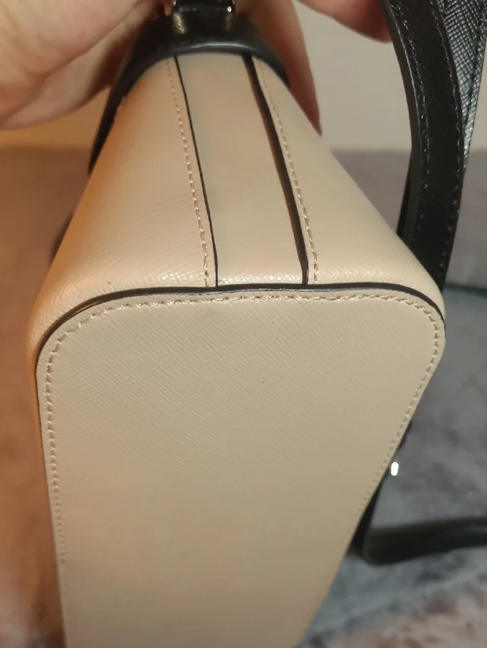 Kate Spade Staci Colorblock Dome Crossbody Two-Tone Beige, Cream & Black